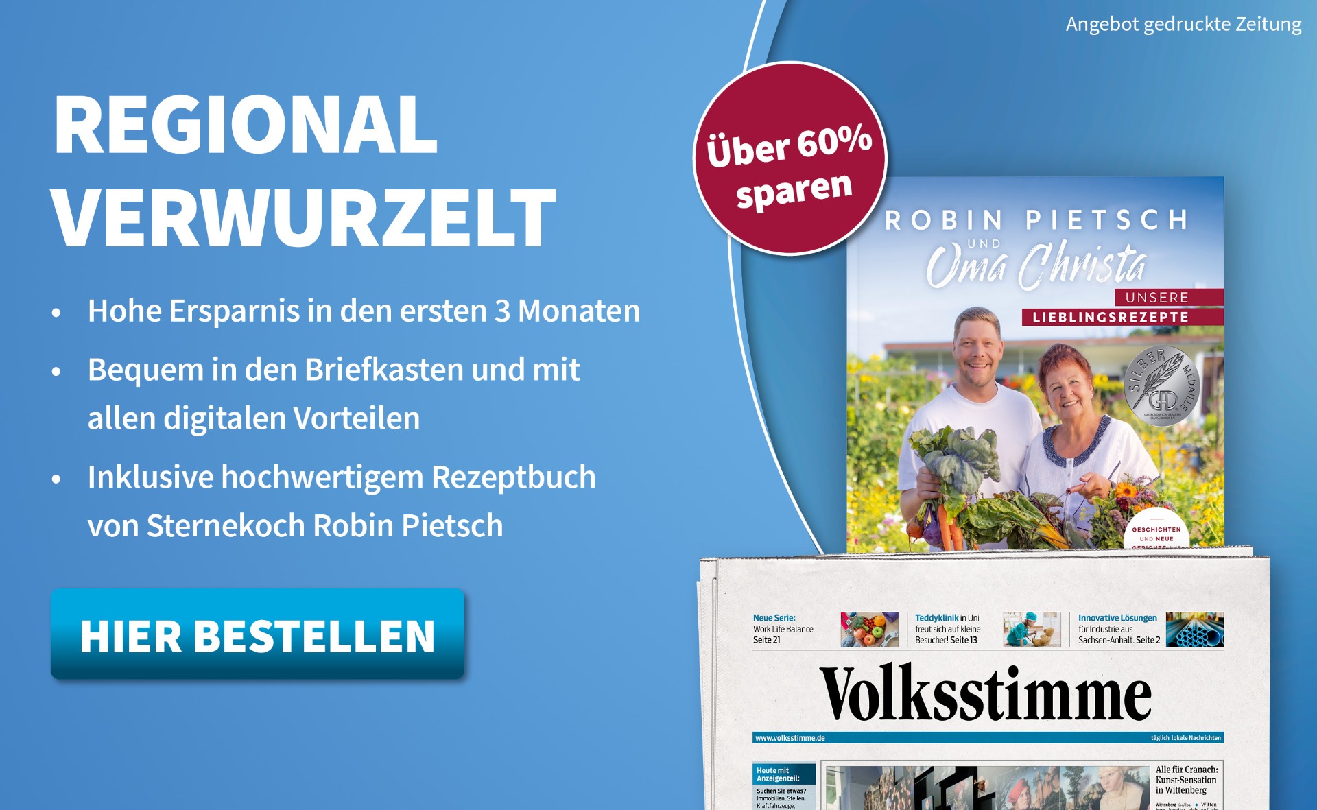 Regional verwurzelt - Ihre Tageszeitung