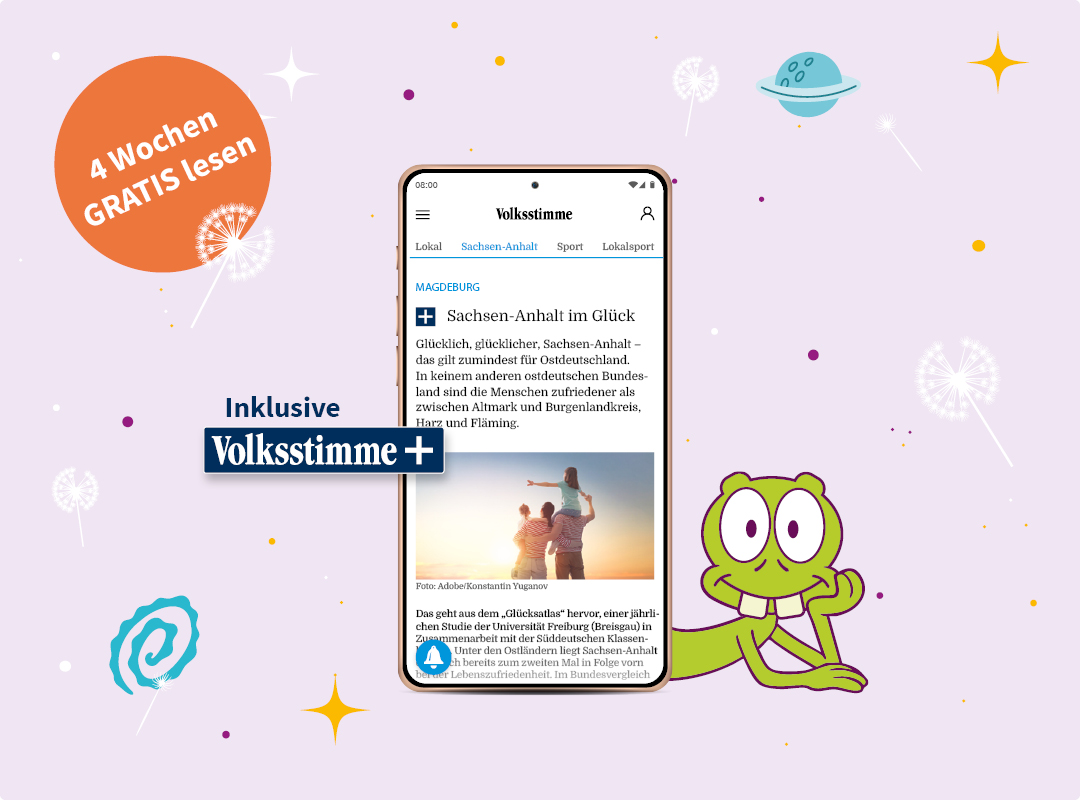 Dies ist ein Bild von Volksstimme+ inkl. Planet Pusteblume