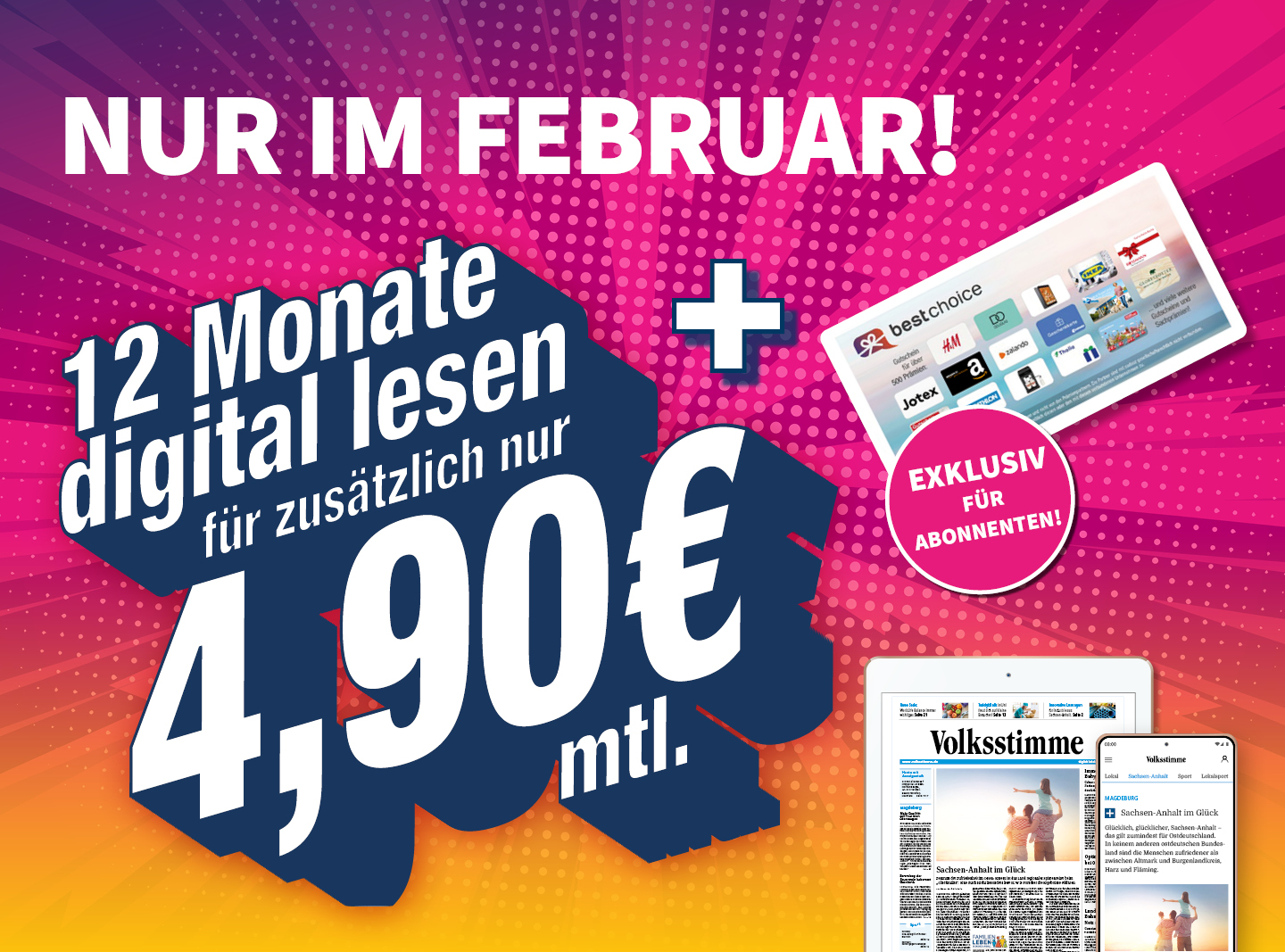 Dies ist ein Bild von EXKLUSIVER FEBRUAR-DEAL
