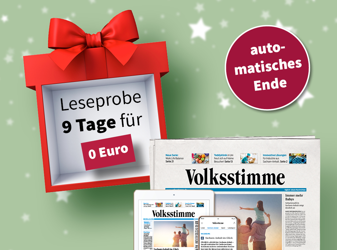 gedruckte und digitale Zeitung mit Geschenkbox 9 Tage für o Euro lesen