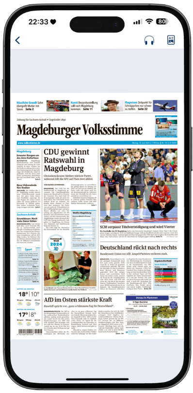 Zeitungsansicht